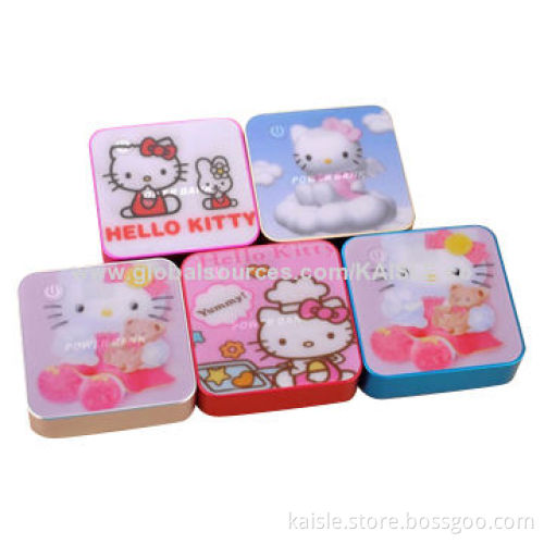 Dual-USB Port Power Banks with 5,400mAh Capacity, LCD Power Display